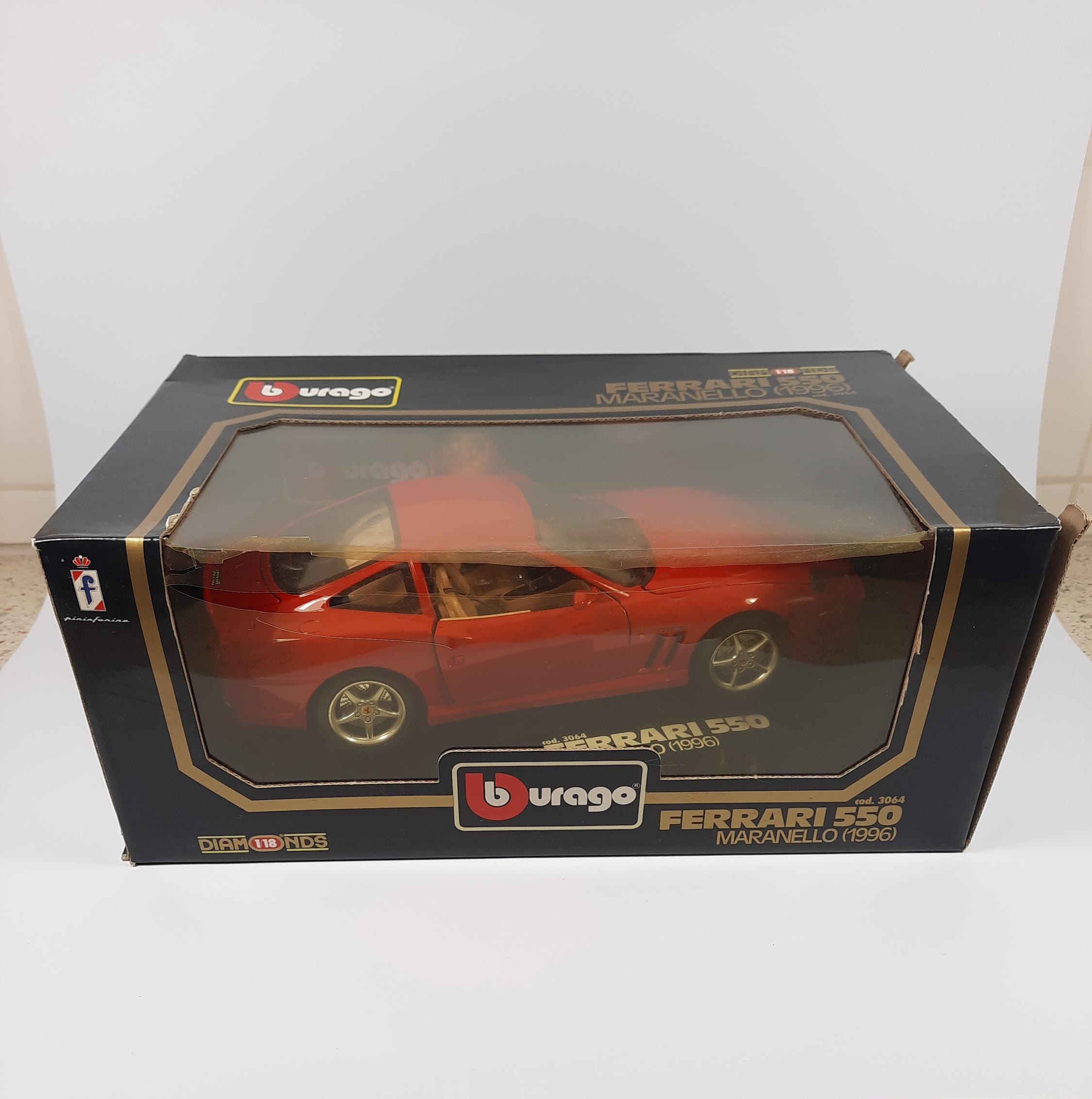 Bburago Ferrari 550 Maranello 1996 Schaal 1/18 - Etsy