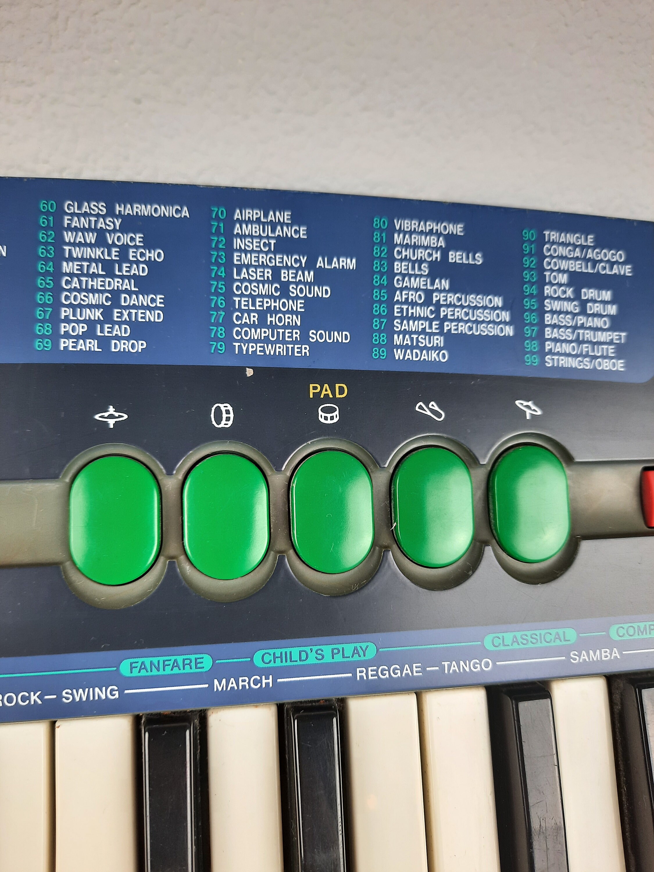 Casio SA 38 100 Sound Tone Bank Mini Keyboard Etsy Canada