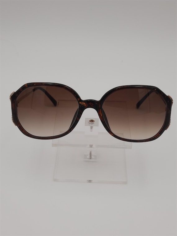 Vintage Christian Dior Sunglasses: 80s Optyl Frame, Gold Detail