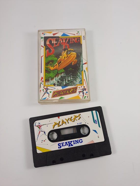 Vintage MSX Computer Game Cassette Seaking 1985 - Etsy