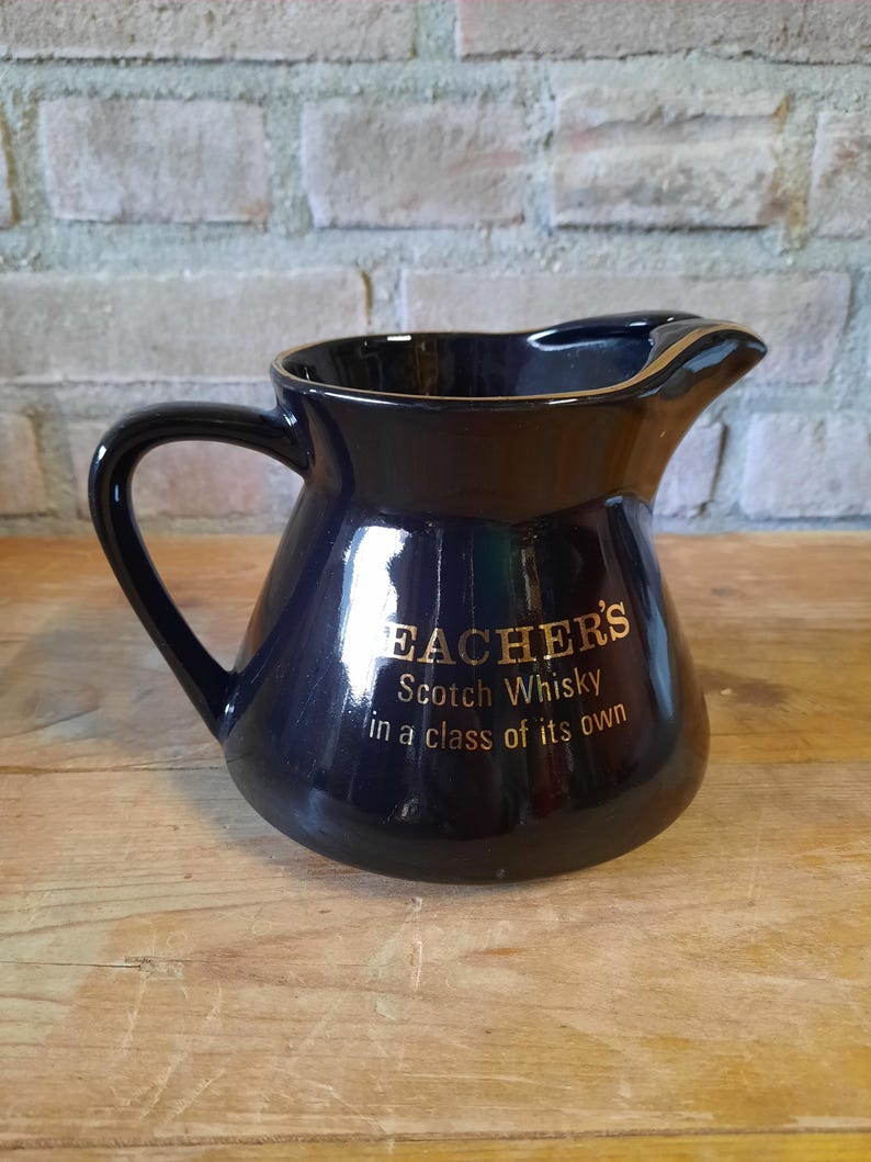 Vintage Teacher's Scotch Whisky Waterkan - Etsy