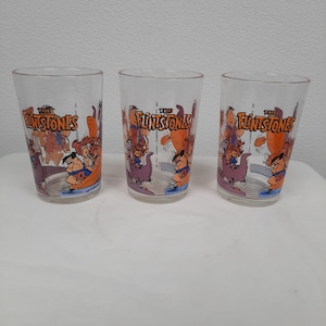 Vintage Flintstones glas | Hanna Barbera | 1991