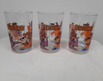 Vintage Flintstones glas | Hanna Barbera | 1991