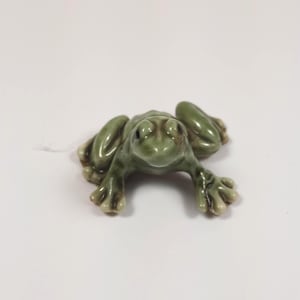Zeldzaam Hagen Renaker miniatur kikker von porselein