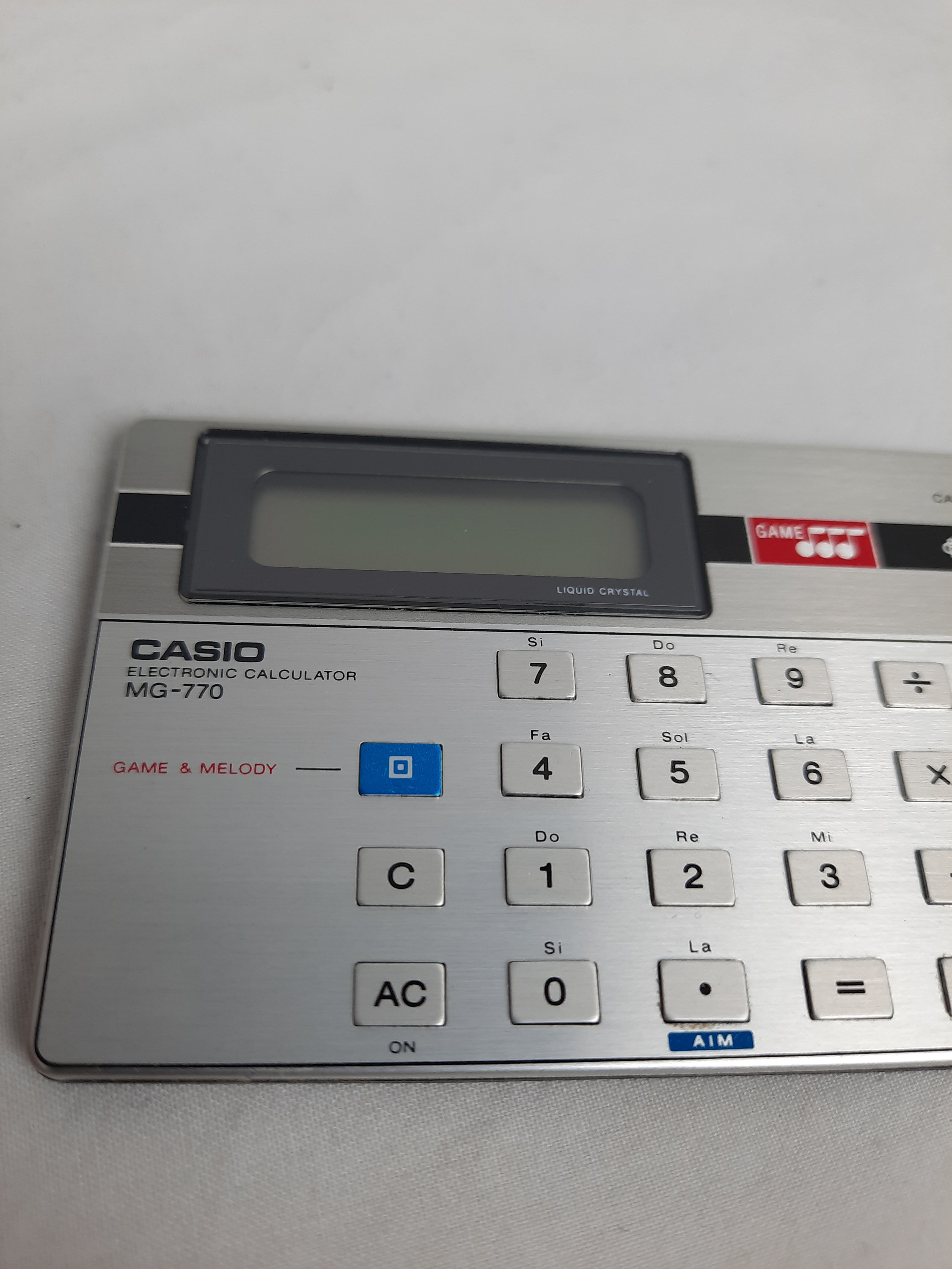 超希少CASIO ゲーム電卓　MG-770 Zeldzaam Casio | MG-770 | Scientific Calculator | 1981
