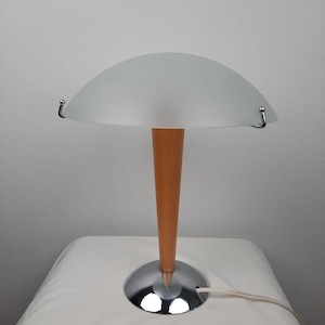 Vintage Ikea | Kvintol | Mushroom | B9503 | Tafellamp | UFO | Art Deco | Space | Mat glas