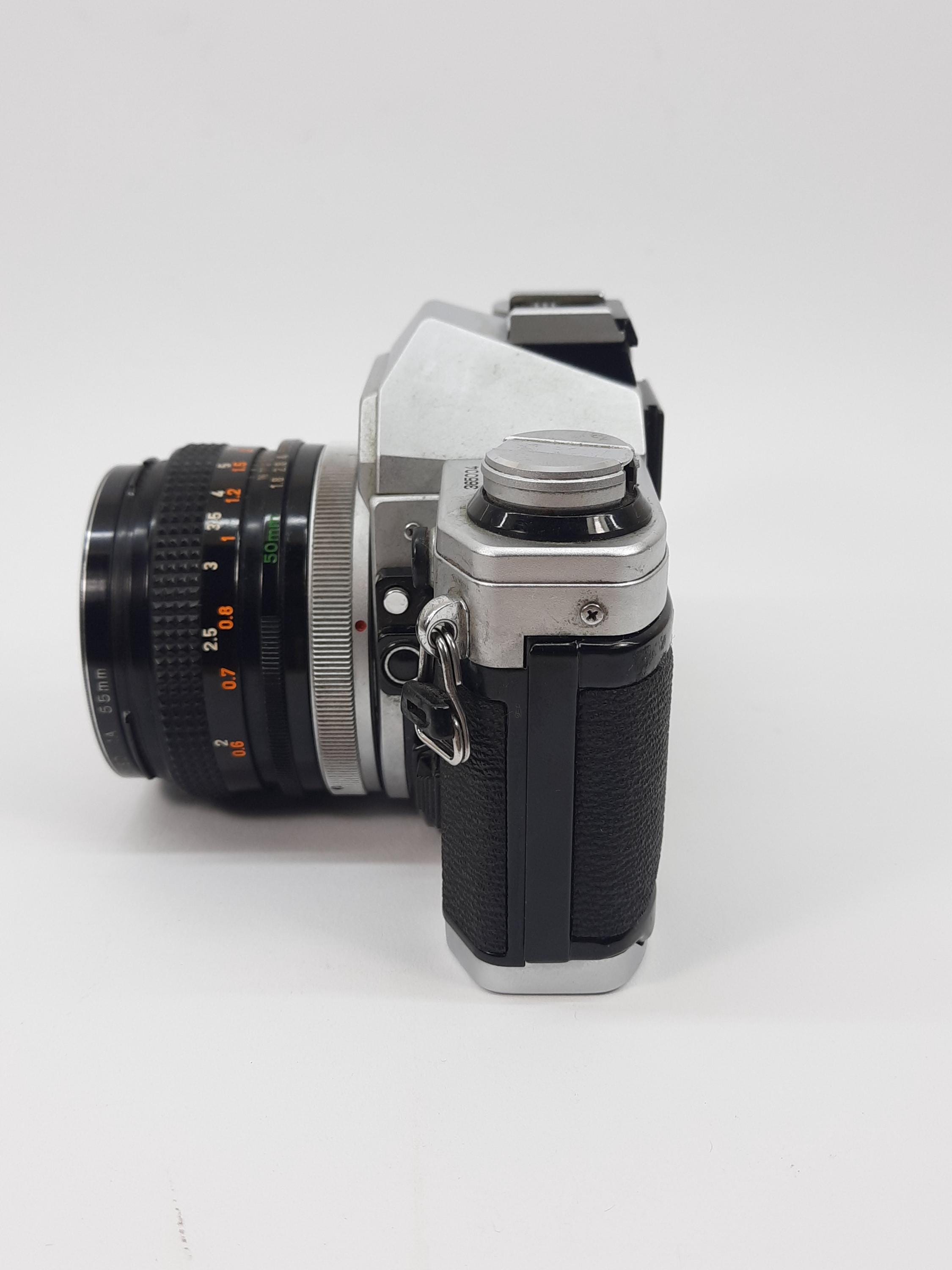 Vintage Canon AE-1 Spiegelreflex Camera 35 Mm Inclusief 50 Mm