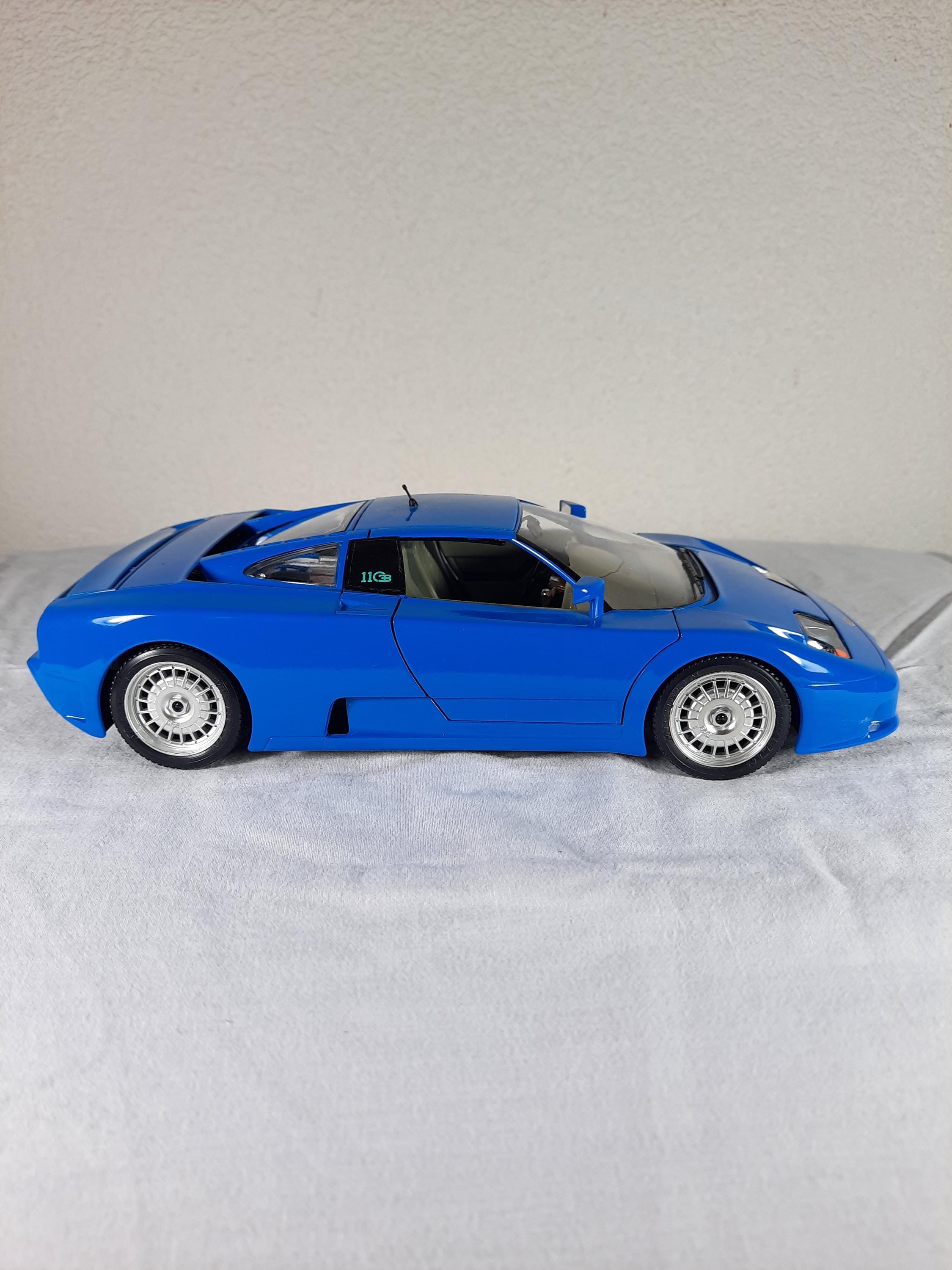 Bburago Bugatti EB110 Blauw Die Cast Modelauto 1/18 - Etsy