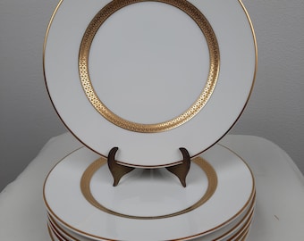 Hutschenreuther | Porselein | Gouden rand | Set van 6 schotels