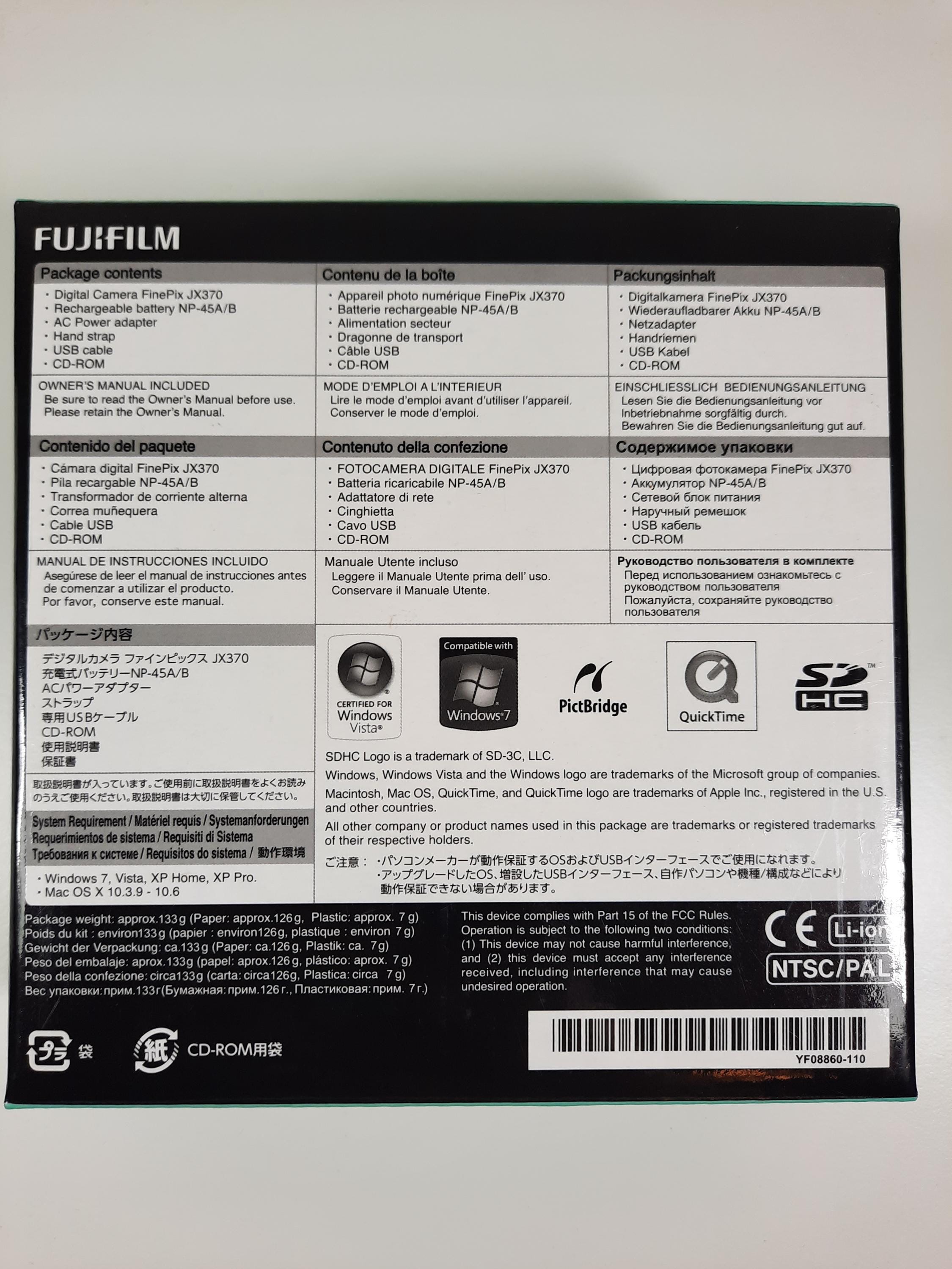 Fuji Finepix JX370 Digitale Compact Camera - Etsy