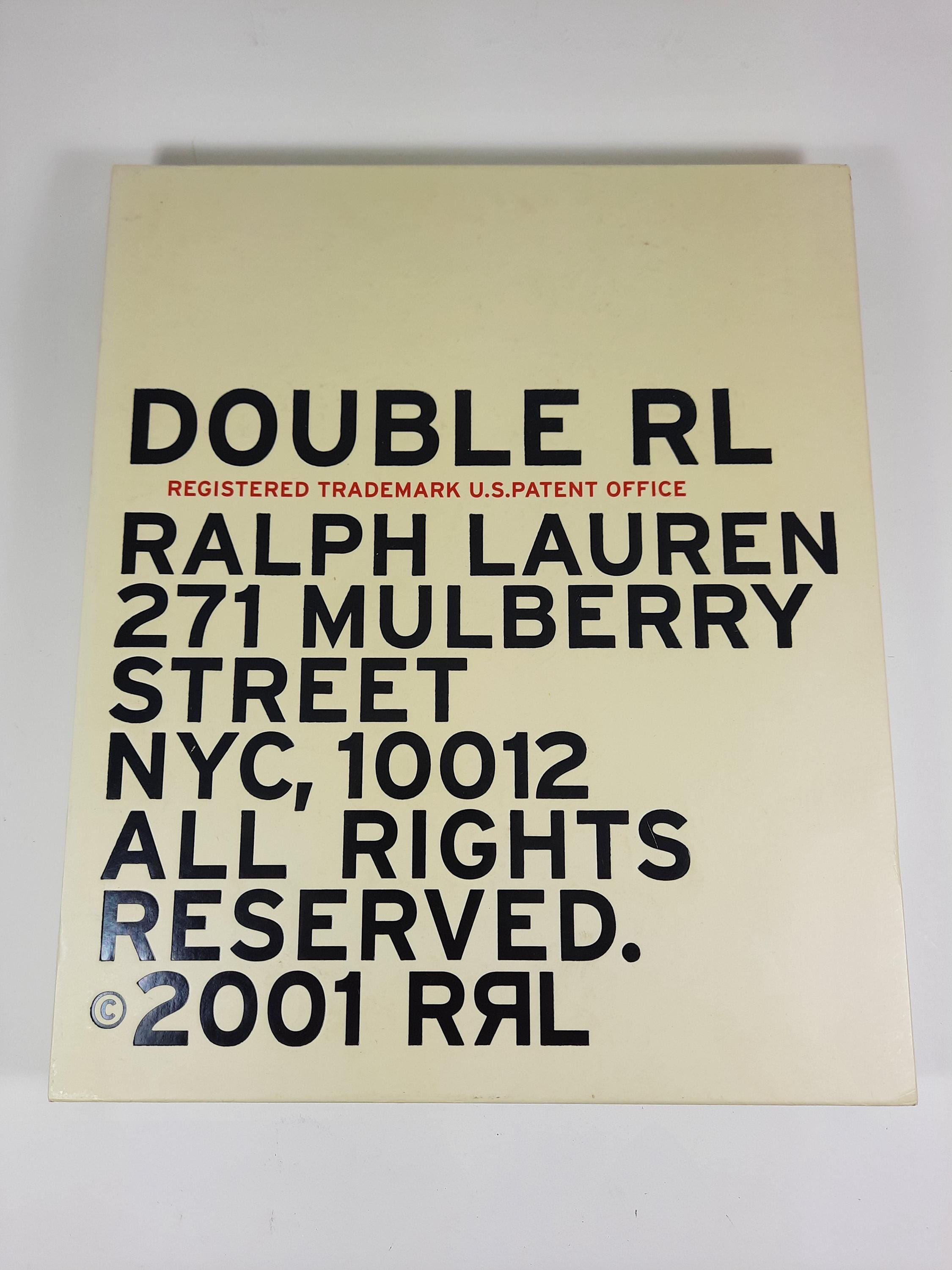 RRL 2001 DOUBLE RL BOOK ダブルアールエル 写真集 洋書 Vintage Double RL Ralph Lauren 2001 Catalogus Met Hardcover Sleeve