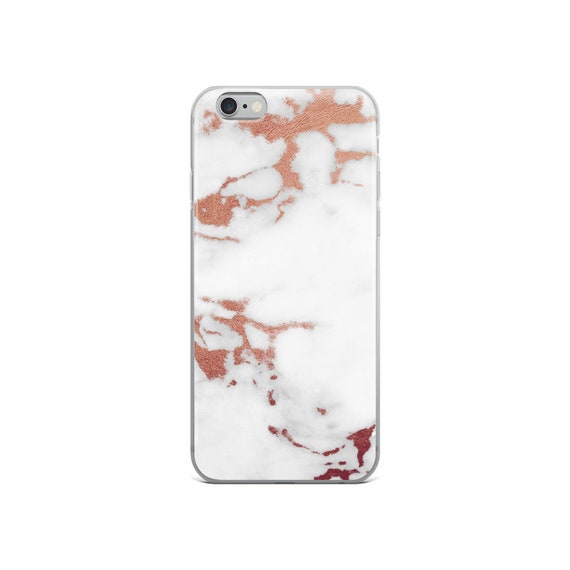 Rose Gold Marble Iphone 6 Iphone 6s Iphone 6 Etsy