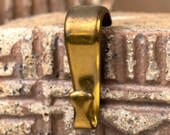 Vintage Antique Brass Picture Rail Hook