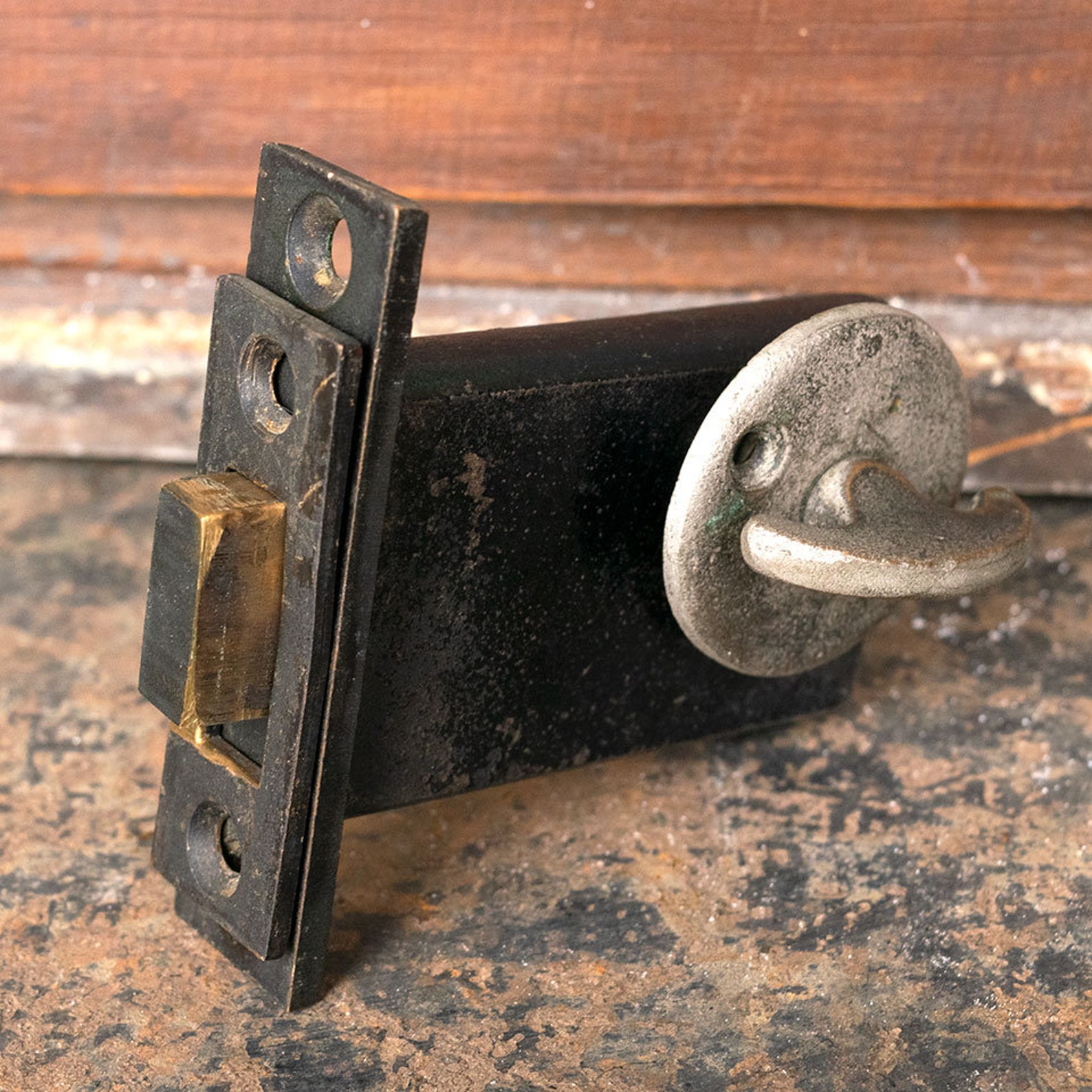 Salvaged Door Deadbolt Thumb Turn Mortise Lock Etsy