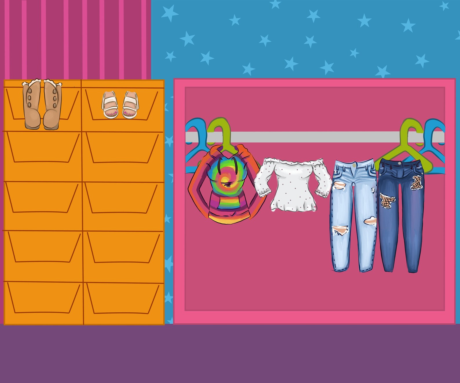 Paper Doll Backgrounds and Storage for Brittany's Doll Collection Etsy