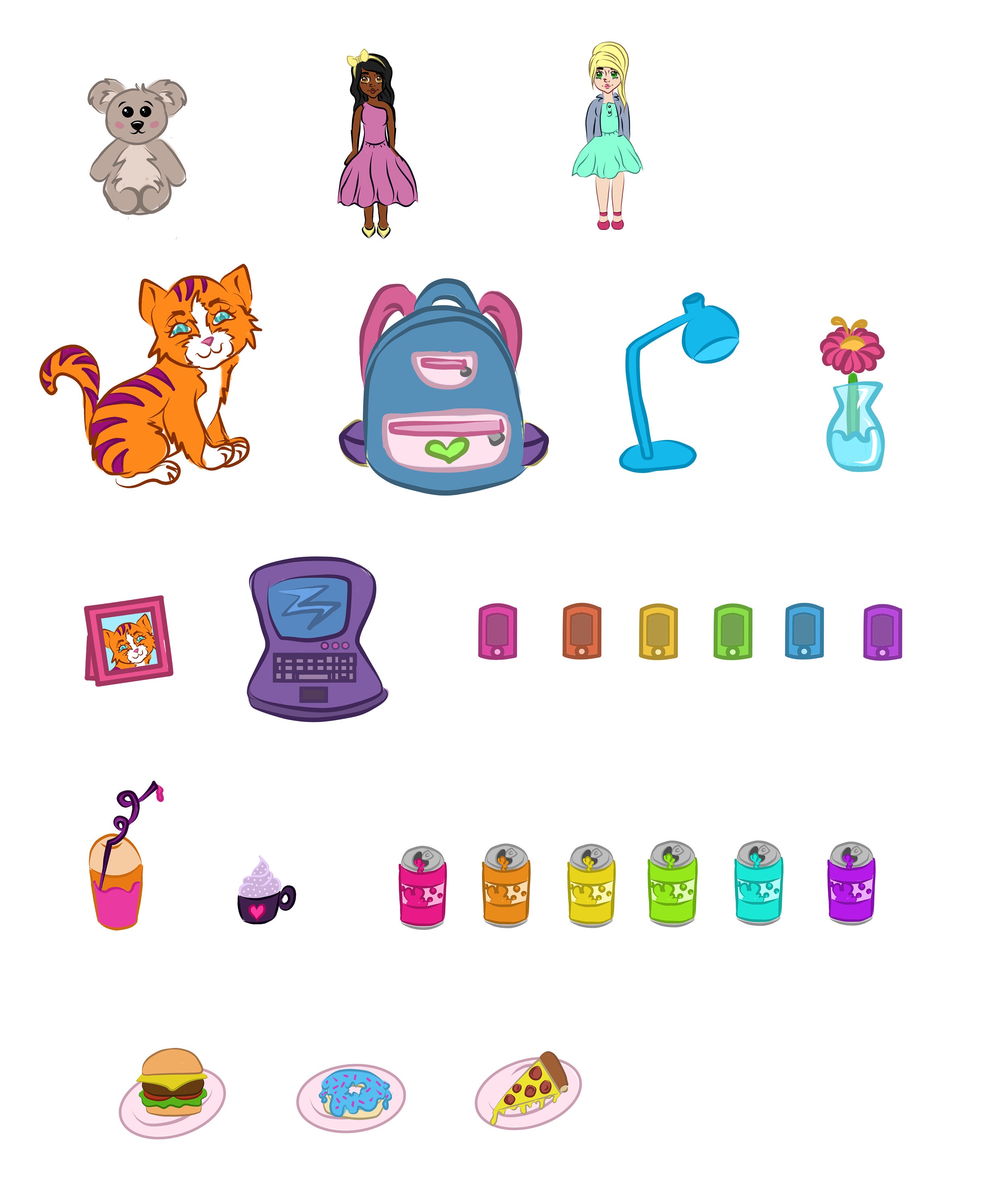 Paper Doll Backgrounds and Storage for Brittany's Doll Collection Etsy