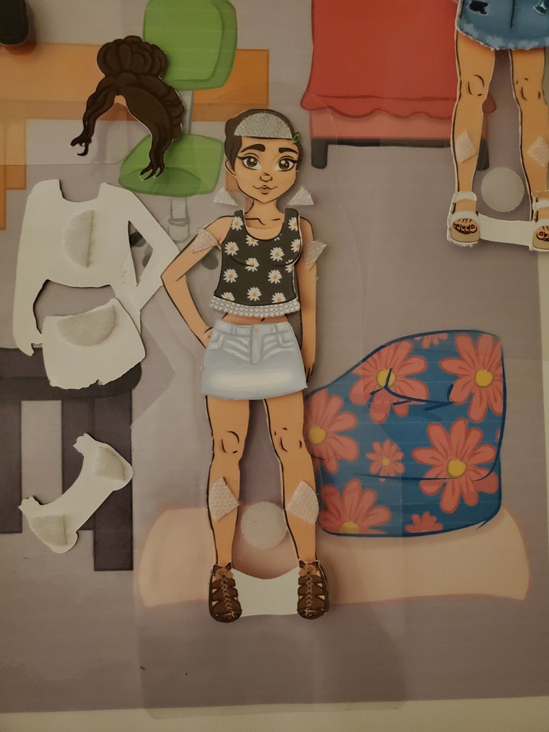 Handmade Paper Doll Kourtney Etsy