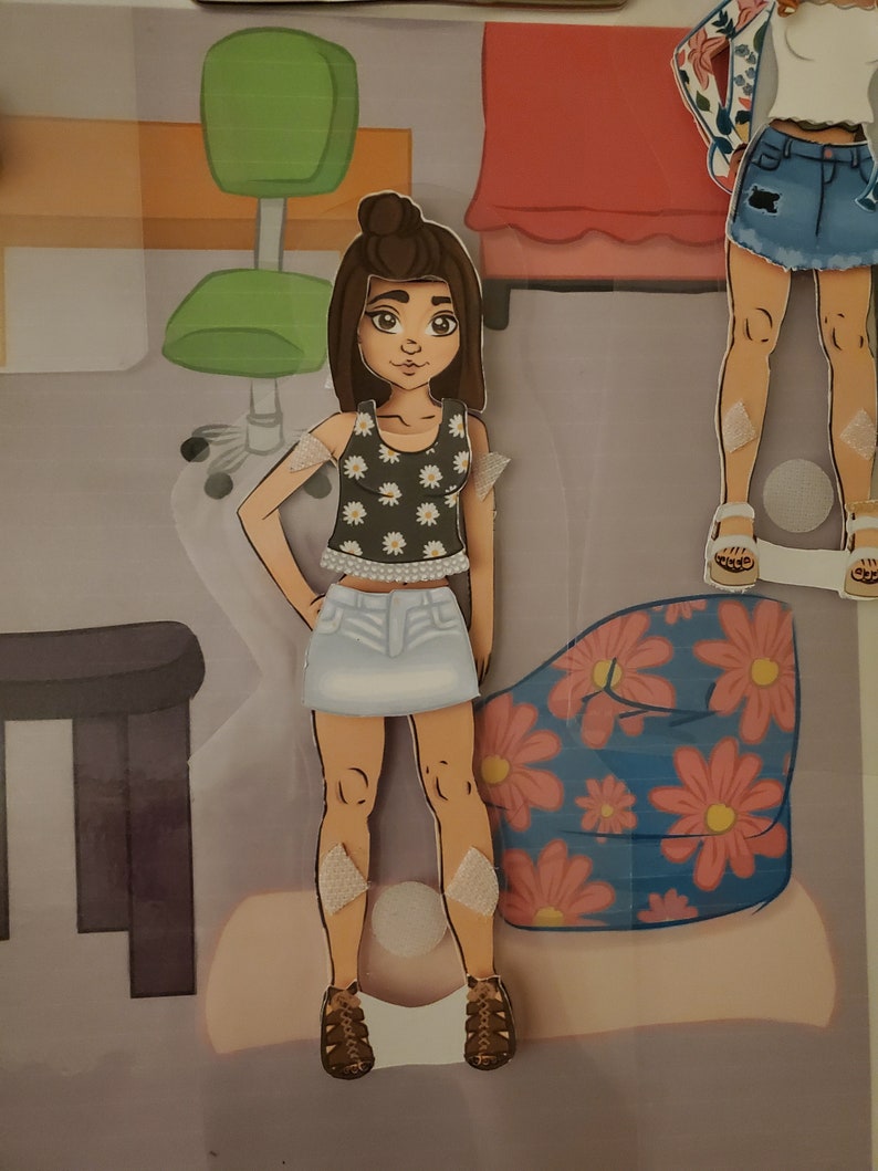 Handmade Paper Doll Kourtney Etsy