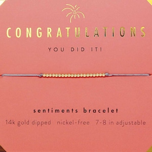Sentiments Bracelet- Congratulations