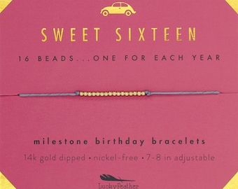 Milestone Birthday Bracelet - Sweet Sixteen