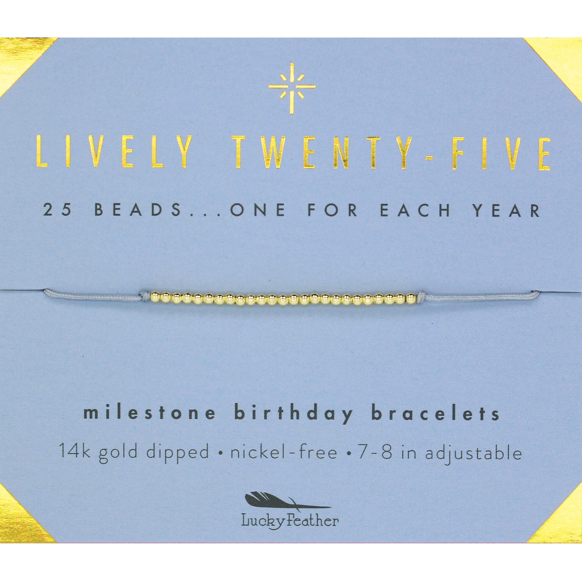 Lucky Feather Happy 25th Birthday Gifts For Women