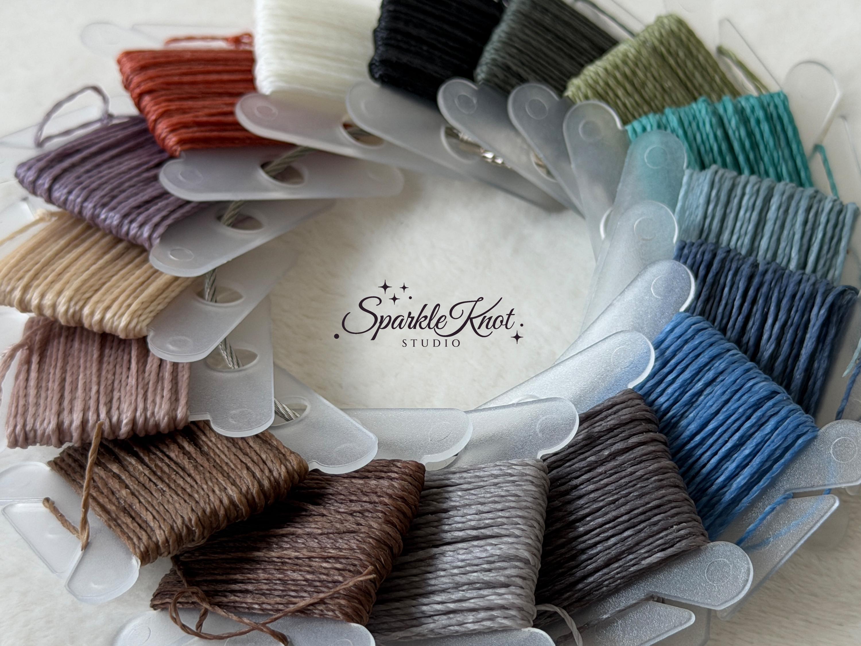 Waxed Polyester Macramé Cord, 0.5 mm
