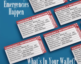 Emergency ID Wallet Card • Emergency Contacts, Critical Medical Information (download, fill-out & print)