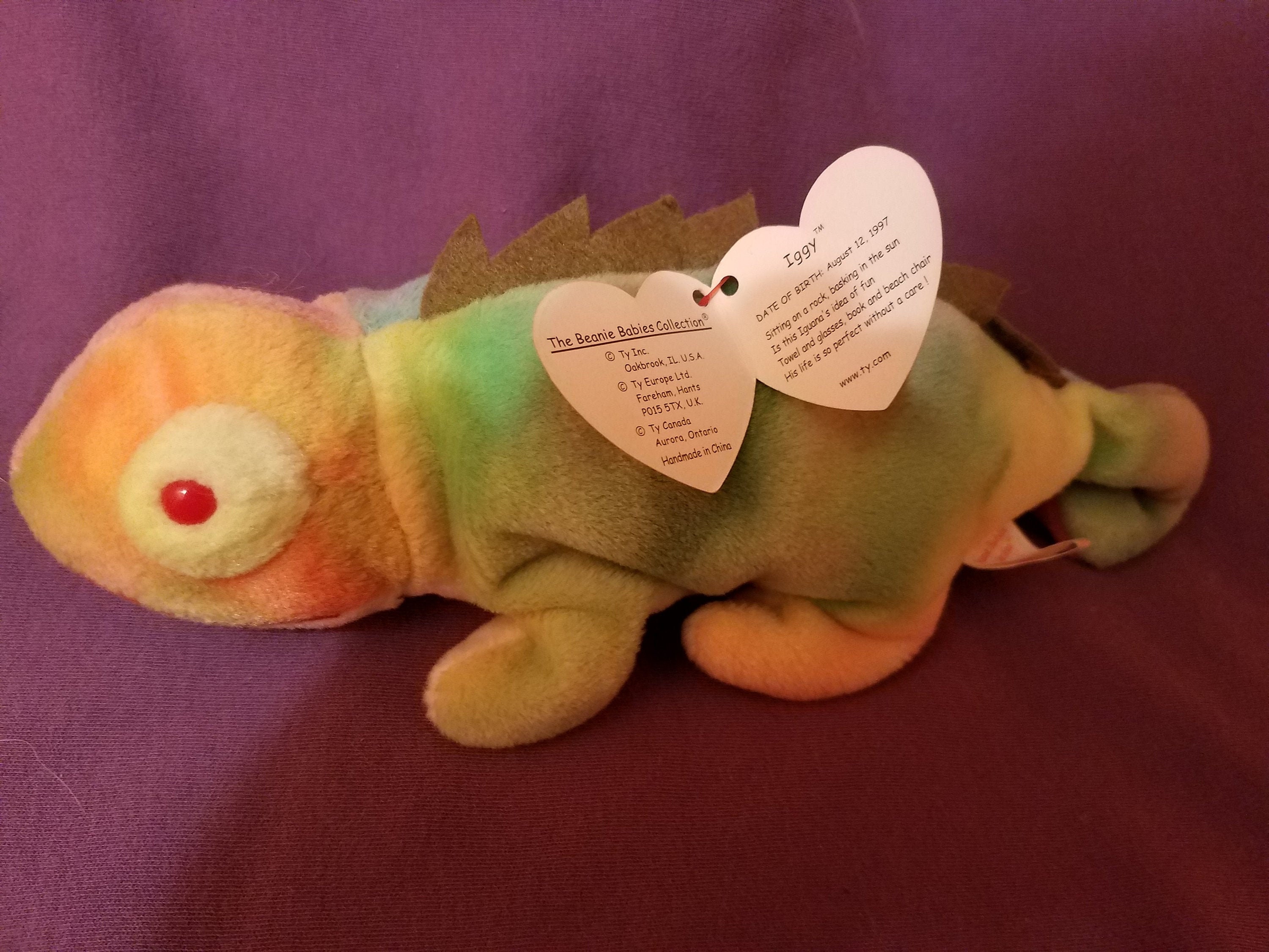 Iggy the Iguana Original 1997 Beanie Baby - Etsy
