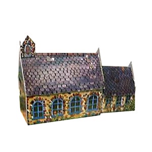 Paper house model, school