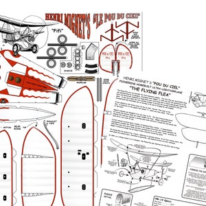 Fly Model Paper Airplane 3d Paper Model Kit, Flying Flea - Etsy