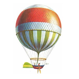 Hot air balloon model, Blanchard