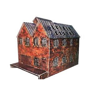 Paper house model, paper dollhouse, Kipper works