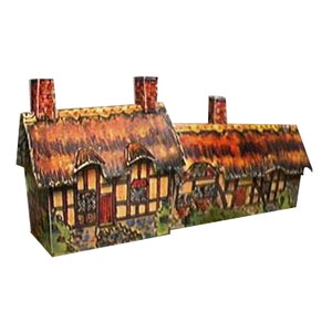 Paper model house, cottage house model