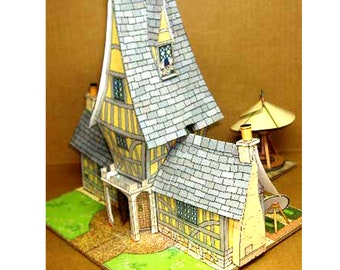 Fantasy house model, fairy house kit, story book house