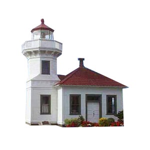 Lighthouse paper model, Mukilteo