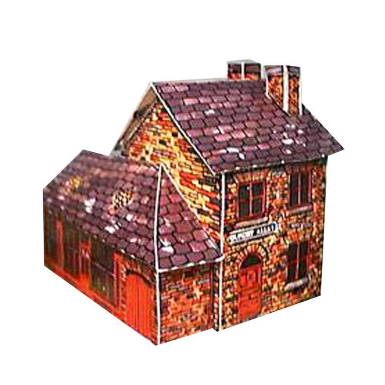 Paper Model House, Papercraft House, 3d Paper Model Etsy