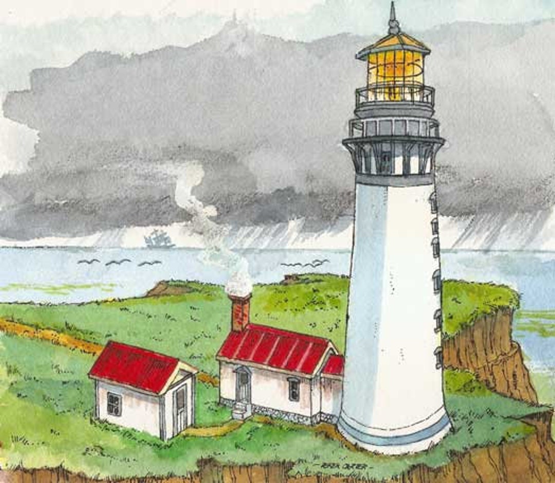 Paper Lighthouse Model, Destruction Island - Etsy