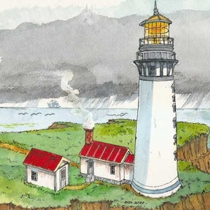 Paper lighthouse model, Destruction Island
