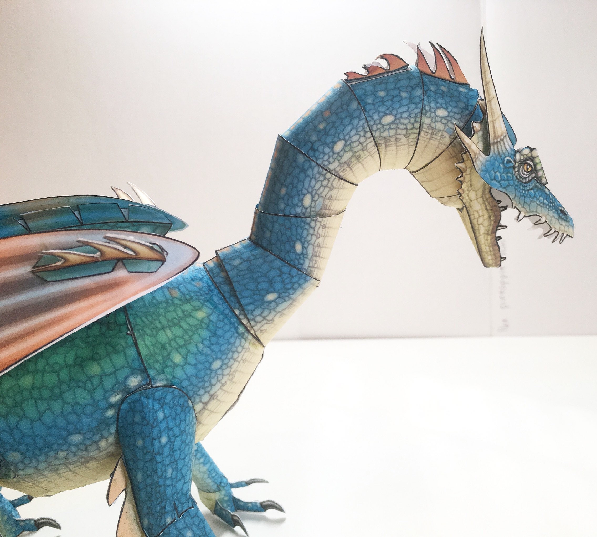 Dragon Papercraft Model - Etsy