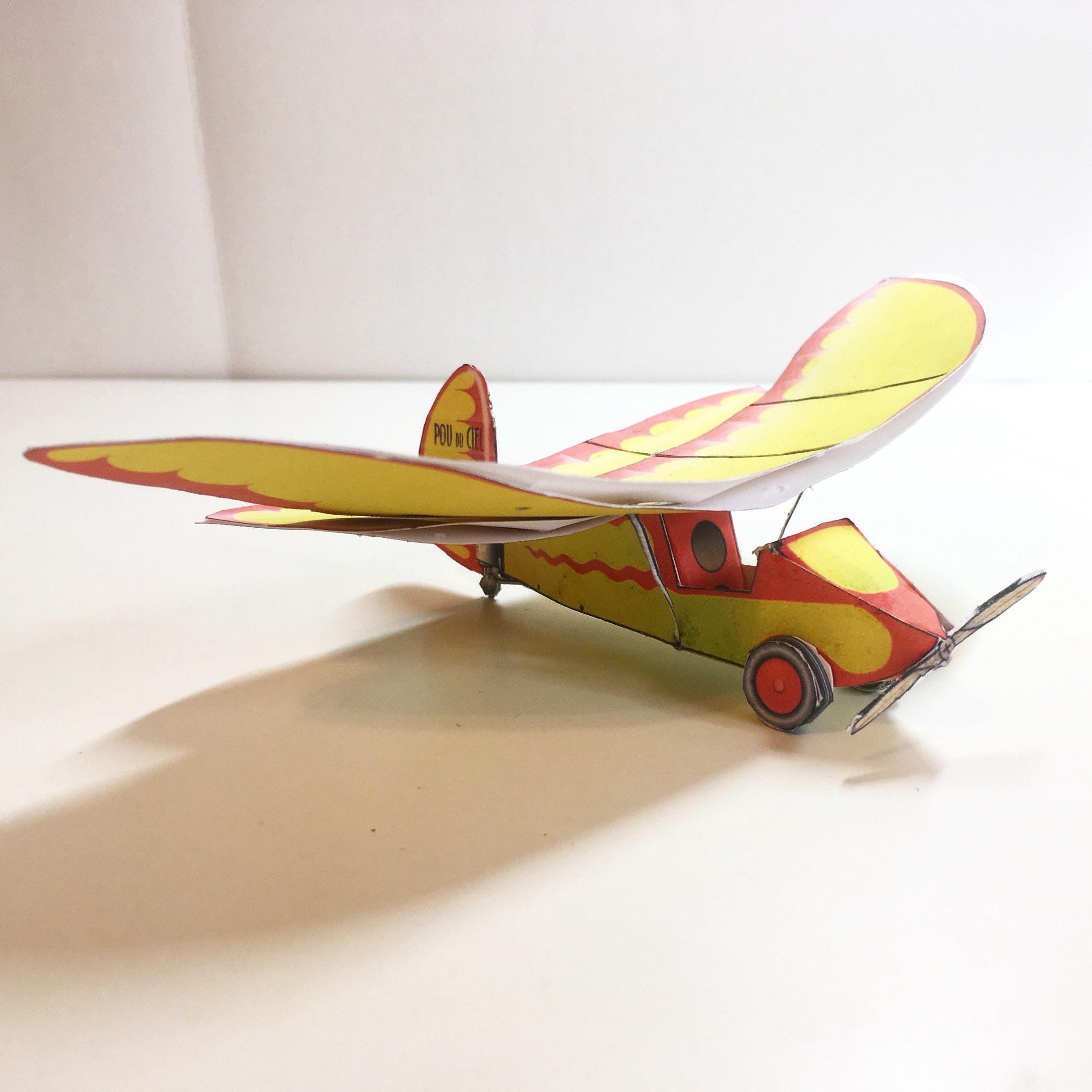 Fly Model Paper Airplane 3d Paper Model Kit, Flying Flea - Etsy