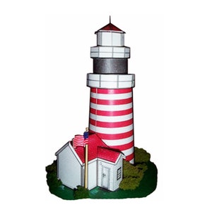 Lighthouse paper model