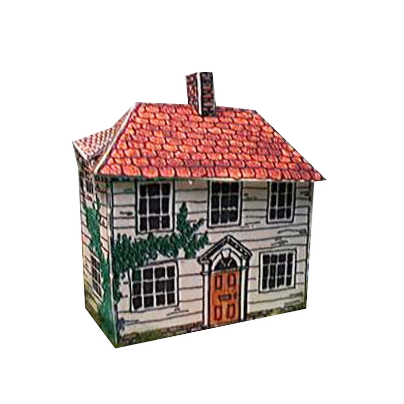 Paper house model weather board house