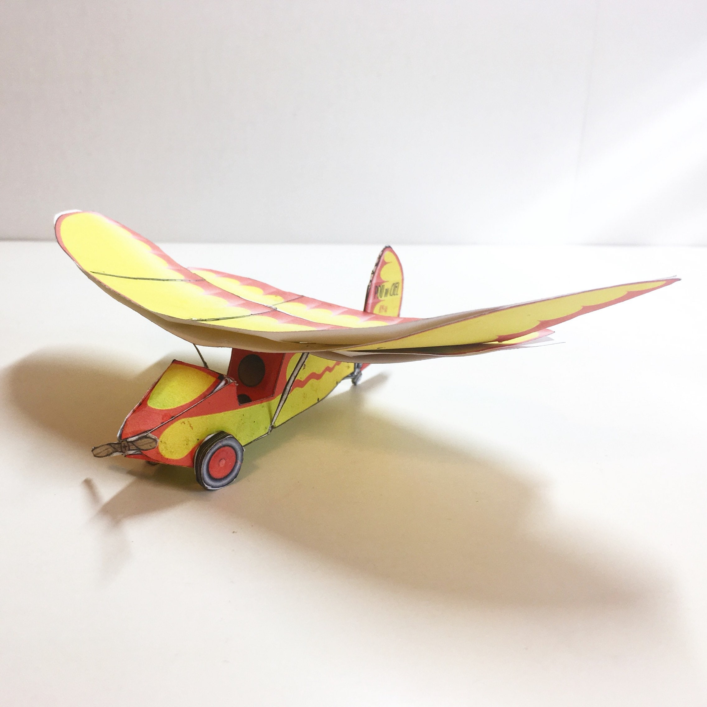 Airplane 3d Paper Model Kit, Flying Flea Etsy