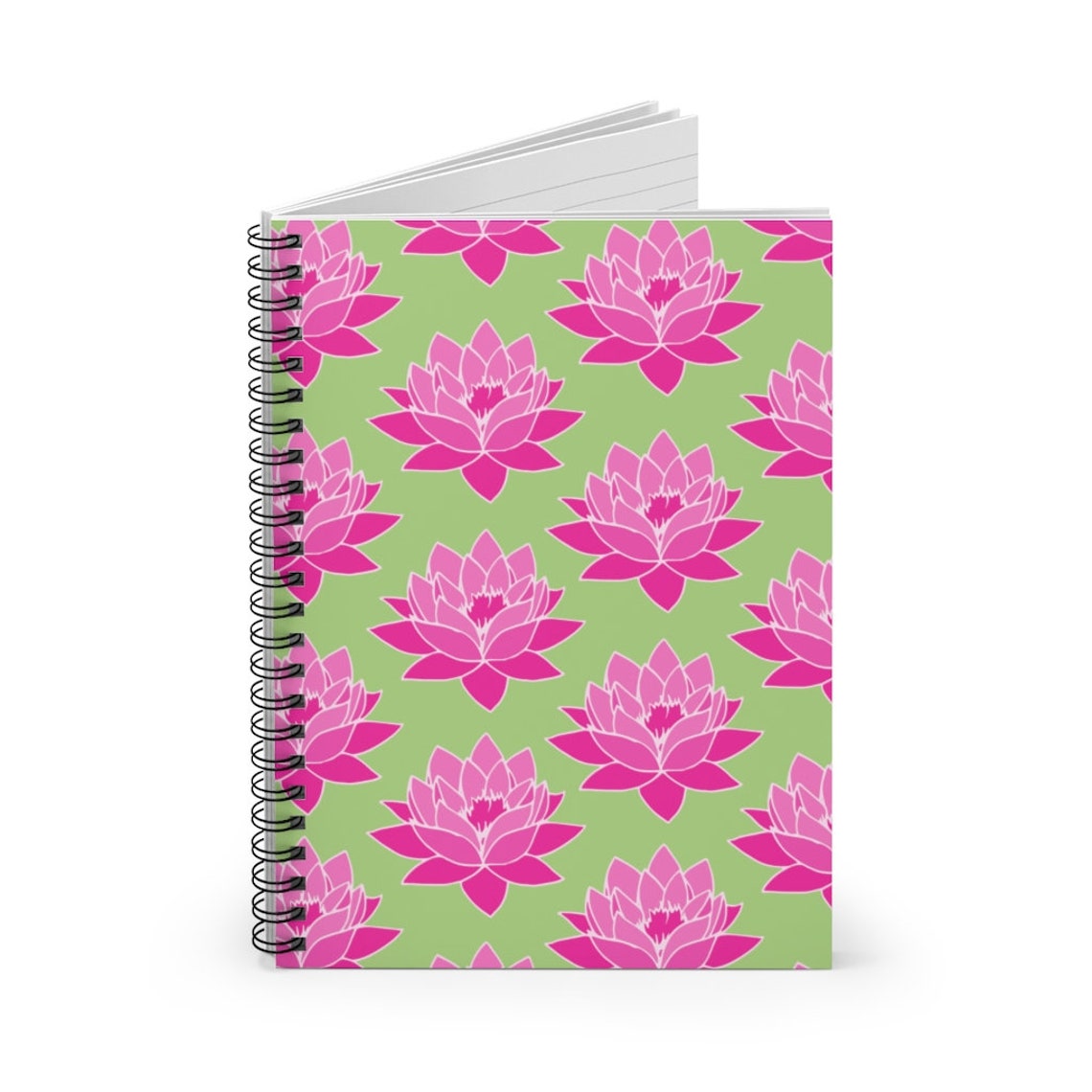 Lotus Spiral Notebook Notebook Self Care Spiral Notebook Etsy