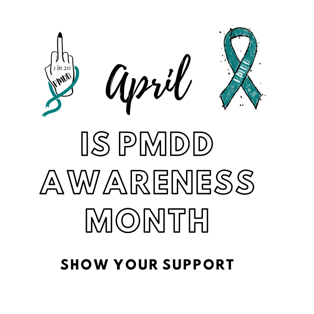 PMDD Awareness Ribbon Vinyl Sticker Show Support for Etsy