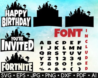 Download Fortnite svg file | Etsy