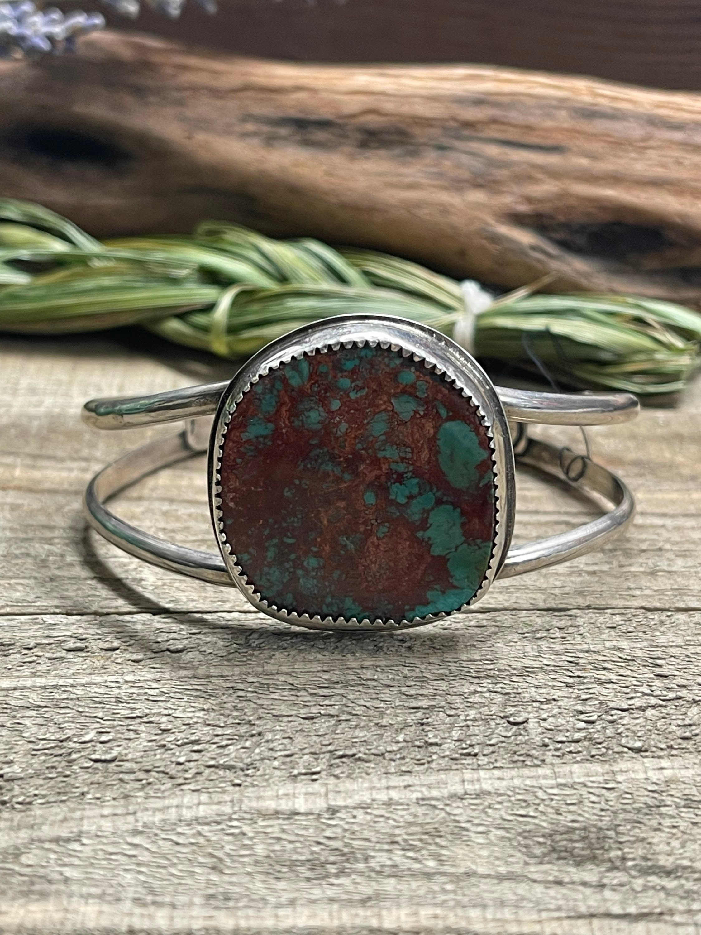 Bunkhouse Leather Cuff with Royston Turquiose