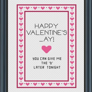 Happy Valentine's _AY - Kruissteekpatroon *PDF digitale download*