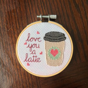 Love You a Latte - Kruissteekpatroon *PDF digitale download*
