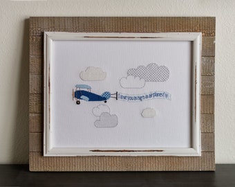 I Love You as High as Airplanes Fly - Cross Stitch Pattern *PDF Digital Download*